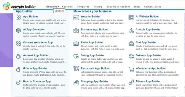 Mobile App Development Software: Appy Pie
