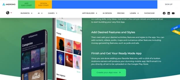 Mobile App Development Software: Your: Andromo
