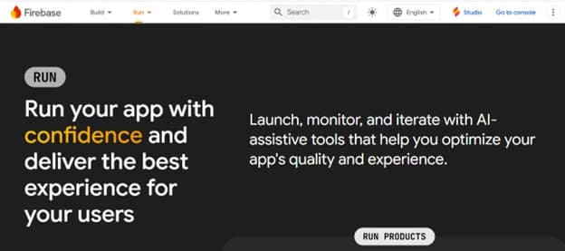 Mobile App Development Software:Firebase