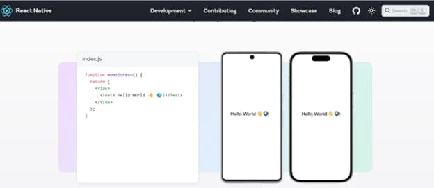 Mobile App Development Software:React Native